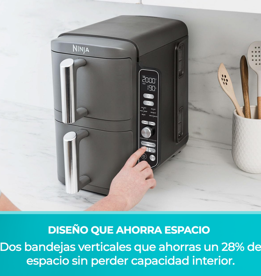 Freidora de Aire Vertical Double Stack XL 9.5L Ninja