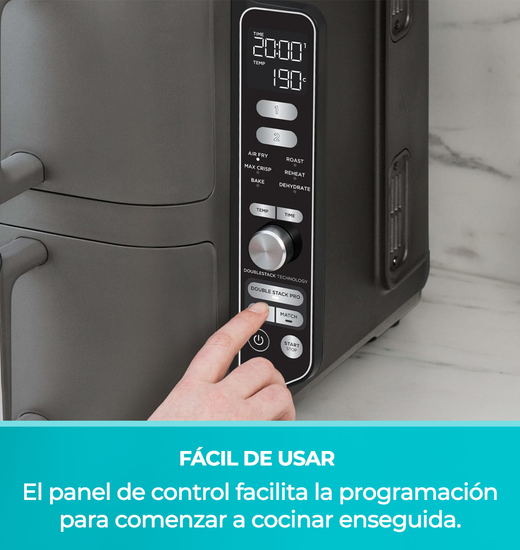 Freidora de Aire Vertical Double Stack XL 9.5L Ninja