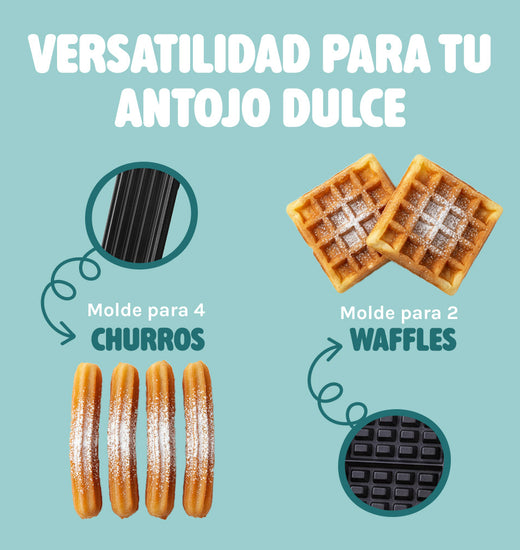 Máquina para Waffles y Churros Cookit