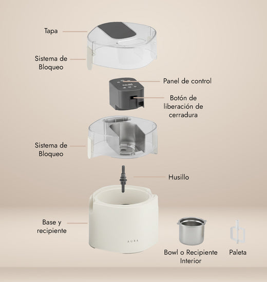 Máquina para hacer Helado 1,5L Aura