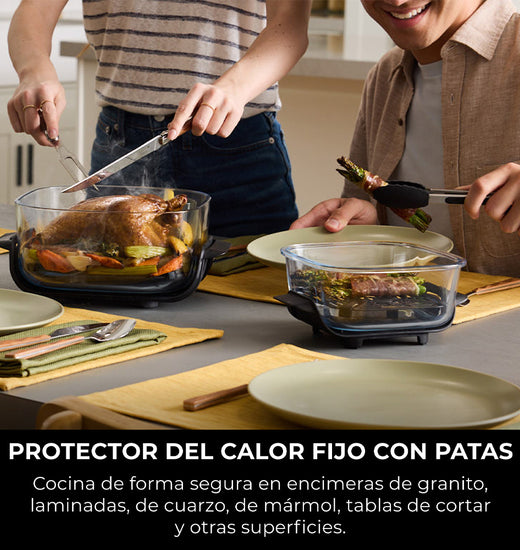 Contenedor de cristal CleanCrisp Ninja CRISPi (3.8 L) con tapa Snap-Lock