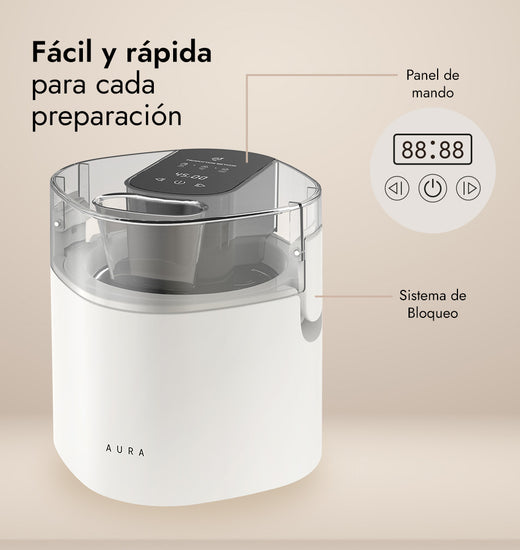 Máquina para hacer Helado 1,5L Aura