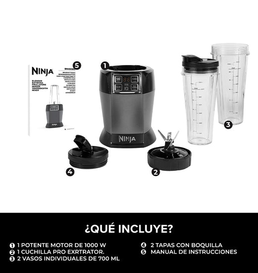 Licuadora Individual Ninja con Auto-iQ® 1000 W