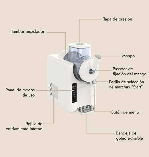 Máquina de helado y granizado Aura
