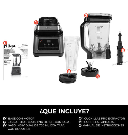 Licuadora Profesional Blender 2 en 1 BN750 Ninja