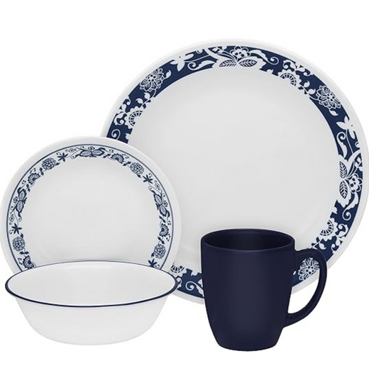 Set de Vajilla Livingware True Blue 16 piezas Corelle