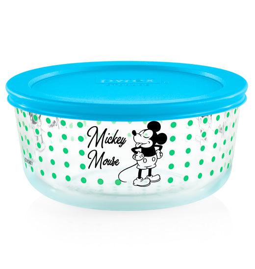 Fuente de Vidrio Mickey Mouse Disney con Tapa 950 ml Pyrex