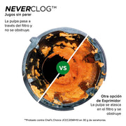 Extractor de jugo Prensado en frío NeverClog Ninja