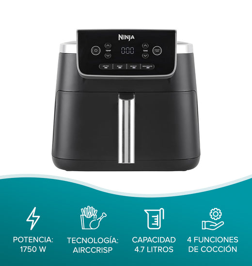 Freidora de aire Pro 4 en 1 de 4.7 litros Ninja