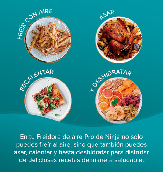 Freidora de aire Pro 4 en 1 de 4.7 litros Ninja