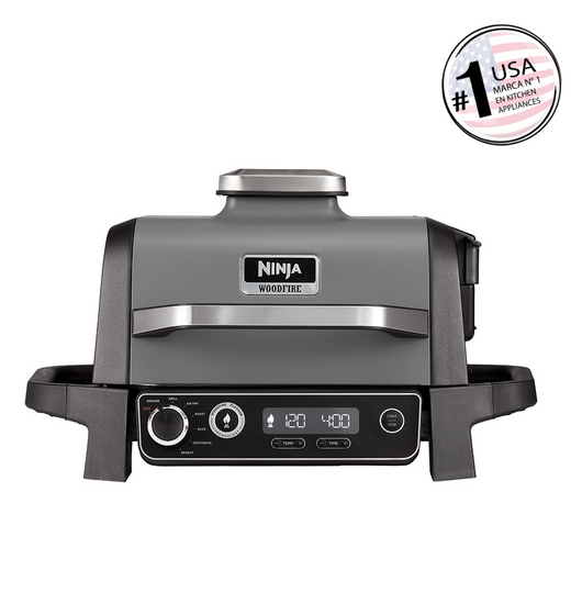 Parrilla eléctrica con Ahumador Ninja Woodfire