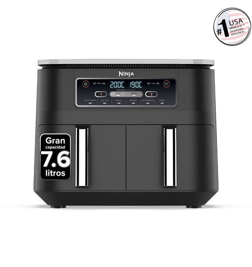 Freidora de Aire doble Ninja 6 en 1 de 7.6L