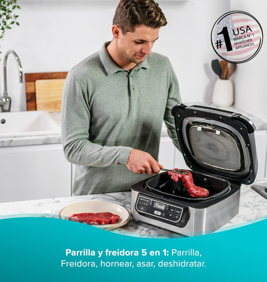 Parrilla interior Ninja 5 en 1 con Freidora de aire