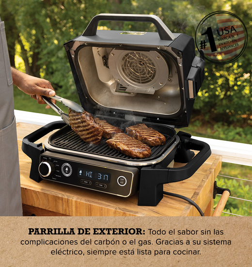 Parrilla eléctrica con Ahumador Ninja Woodfire