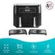 Freidora de Aire doble Ninja 6 en 1 de 7.6L