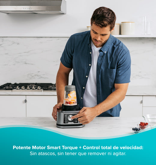 Licuadora 1200W Ninja Foodie 3 en 1, potente motor Smart Torque, Control total de velocidad, sin atascos