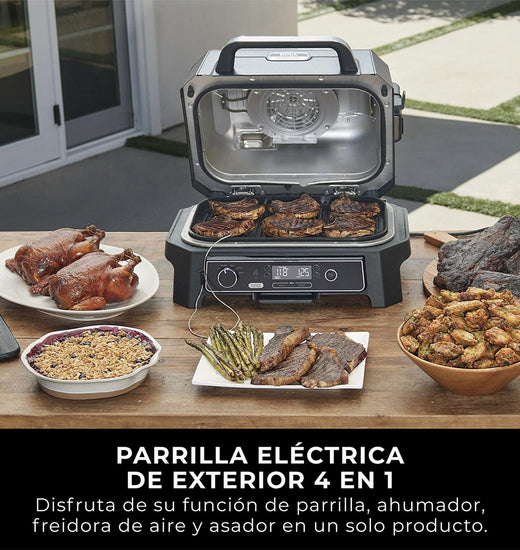 Parrilla eléctrica con Ahumador Ninja Woodfire Pro XL
