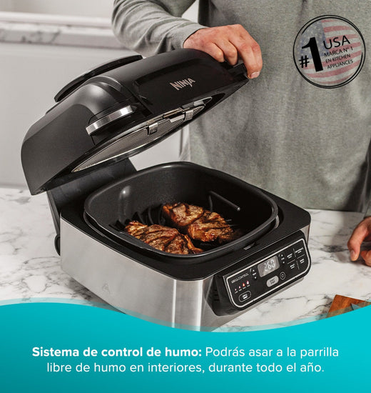 Parrilla interior Ninja 5 en 1 con Freidora de aire