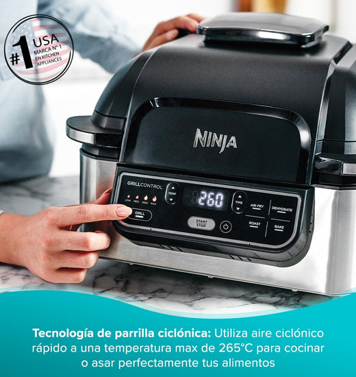 Parrilla interior Ninja 5 en 1 con Freidora de aire
