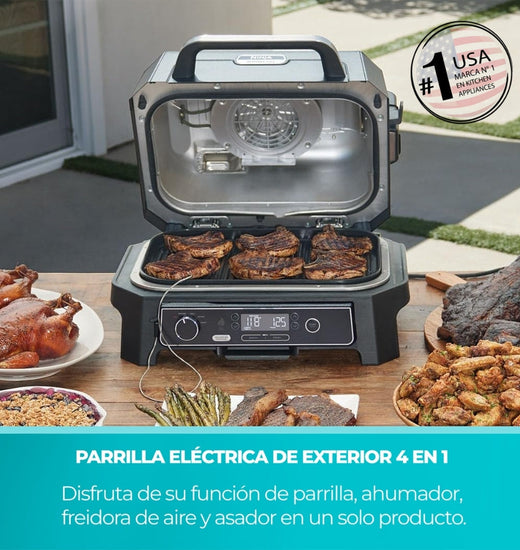Parrilla eléctrica con Ahumador Ninja Woodfire Pro XL