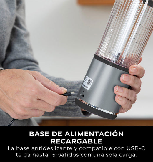 Licuadora Individual Inalámbrica Ninja Blast Negra