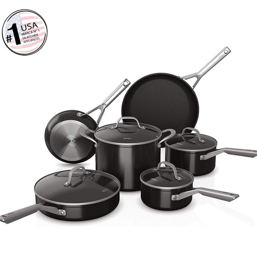 Batería de Cocina 10 Piezas Antiadherente NeverStick Essential Ninja