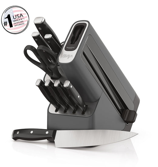 Box Set Cuchillos Foodi Neverdull Con Base Afiladora 10 Piezas Ninja