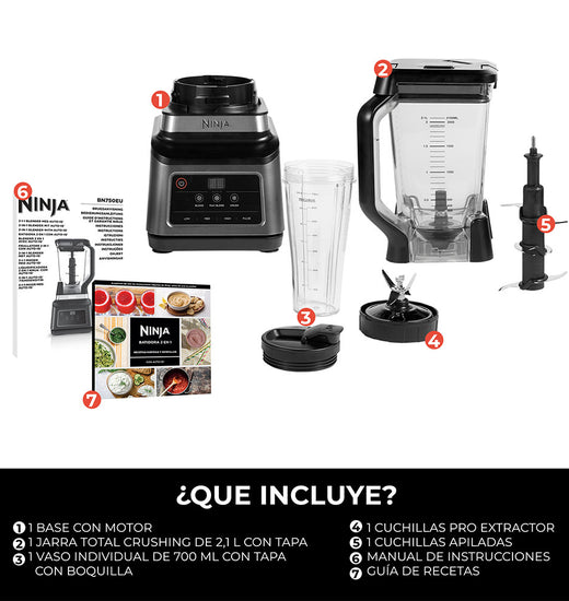 Licuadora Profesional Blender 2 en 1 BN750 Ninja