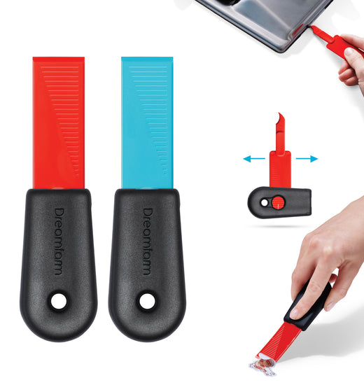 Set de 2 raspadores de limpieza Cleana Azul + Rojo Dreamfarm
