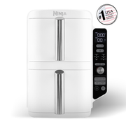 Freidora de Aire Vertical Double Stack XL 9.5L Blanca Ninja