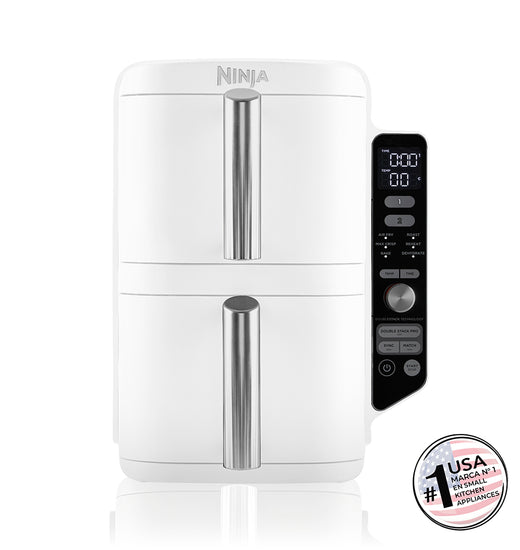Freidora de Aire Vertical Double Stack XL 9.5L Blanca Ninja