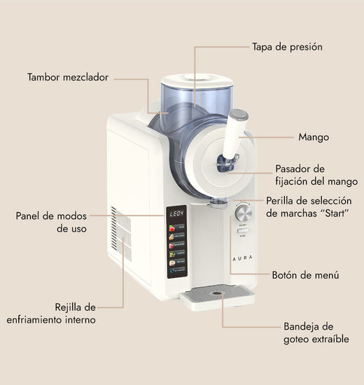 Máquina para Helado y Granizado Artic Aura