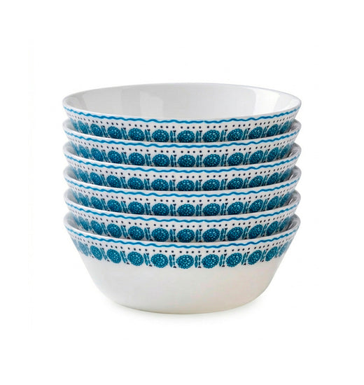 Juego de 6 platos hondo Every Day Azure Medallion Corelle