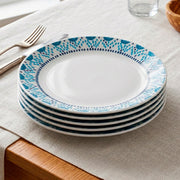 Juego de 6 platos de fondo Every Day Azure Medallion Corelle