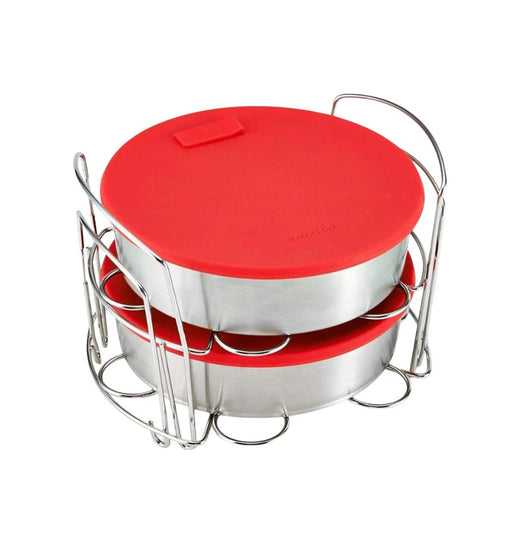 Set de 2 moldes multiuso con tapa y 2 rejillas Instant Pot