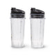 Pack de 2 vasos de 470 ml con tapas herméticas con boquilla Ninja