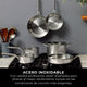 Set de 2 Sartenes de Acero Inoxidable Ninja EverClad (24 cm y 28 cm)