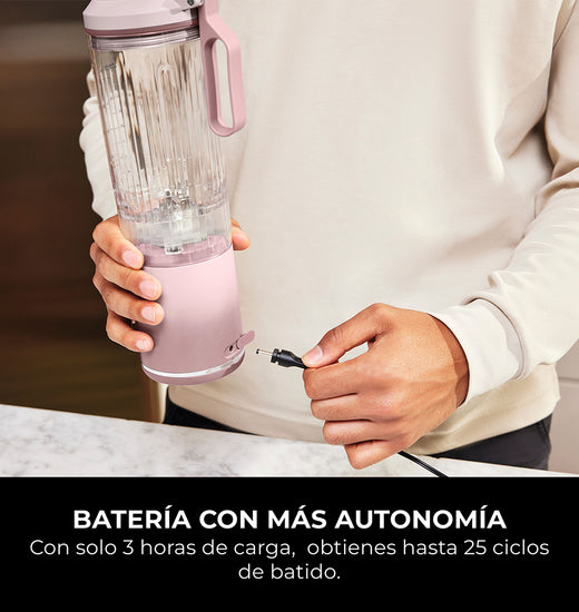 Licuadora individual inalámbrica Blast MAX Rosa Ninja – Chef lab CL