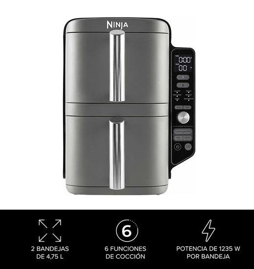 Freidora de Aire Vertical Double Stack XL 9.5L Ninja