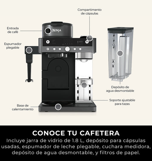 Cafetera 2 en 1 Ninja Prestige
