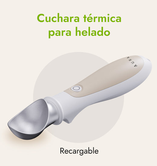 Cuchara Recargable Térmica para Helado Aura
