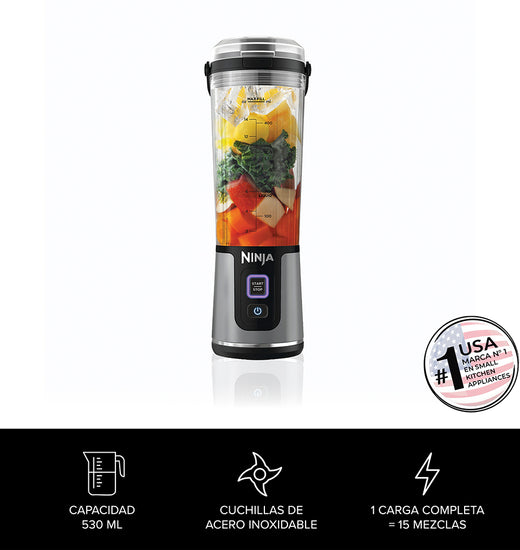 Licuadora Individual Inalámbrica Ninja Blast Negra