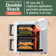 Freidora de Aire Vertical Double Stack XL 9.5L Blanca Ninja