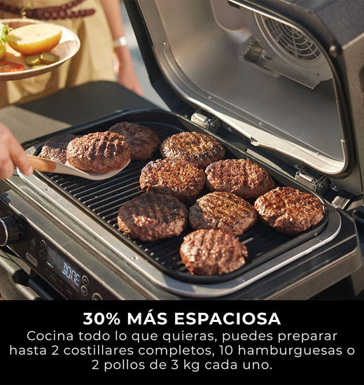 Parrilla eléctrica con Ahumador Ninja Woodfire Pro XL