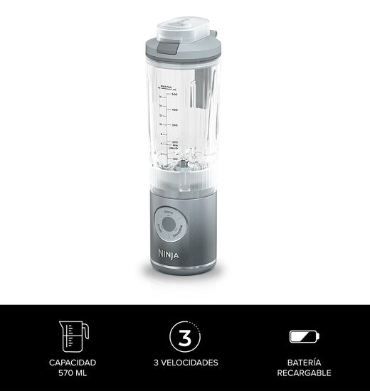 Licuadora individual inalámbrica Blast MAX Plateada Ninja