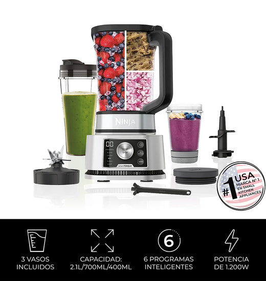 Licuadora 1200W Ninja Foodie 3 en 1