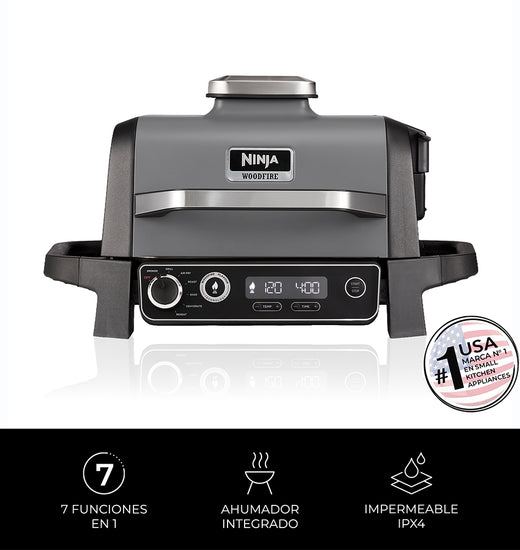Parrilla eléctrica con Ahumador Ninja Woodfire