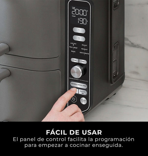 Freidora de Aire Vertical Double Stack XL 9.5L Ninja