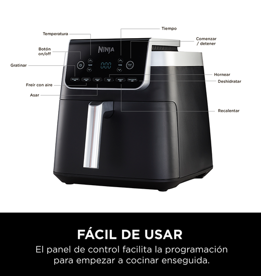 Freidora de Aire Max Pro 6.2 litros Ninja