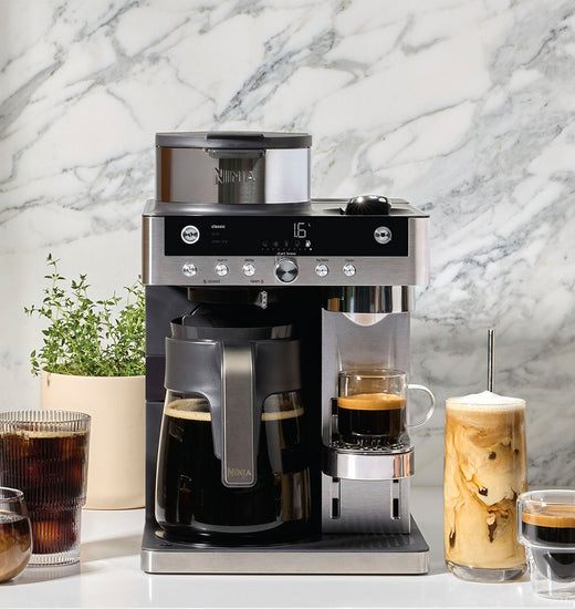 Cafetera 2 en 1 Prestige DualBrew con Espumador Integrado Ninja